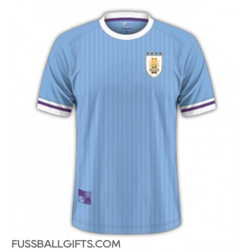 Uruguay Fußballbekleidung Heimtrikot Copa America 2024 Kurzarm